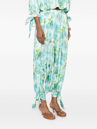Chloé Women Printed Silk Trousers