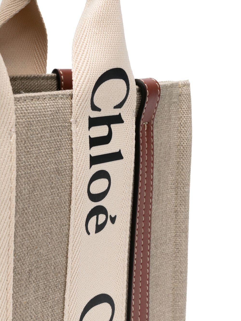 CHLOÉ Chloé Women Woody Small Linen Tote