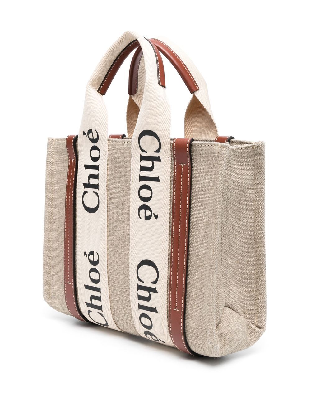 CHLOÉ Chloé Women Woody Small Linen Tote