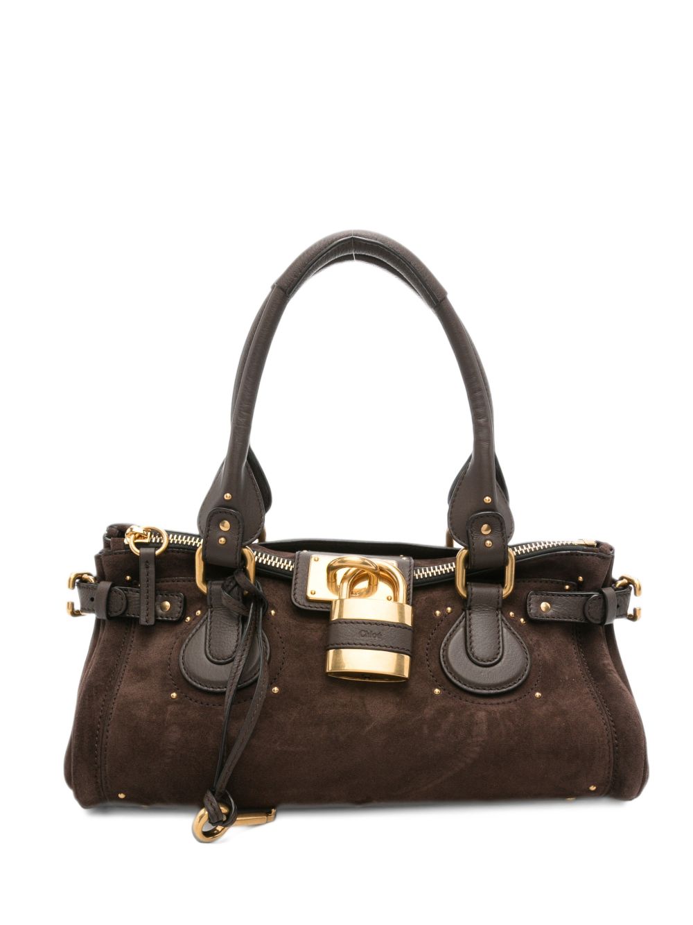 Chloé Women Paddington Suede Leather Shoulder Bag