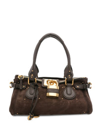 Chloé Women Paddington Suede Leather Shoulder Bag