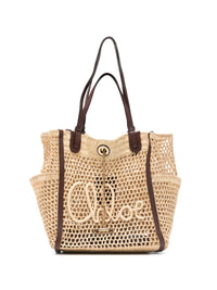 CHLOÉ Chloé Women Chloé Iconic Rafia Tote Bag