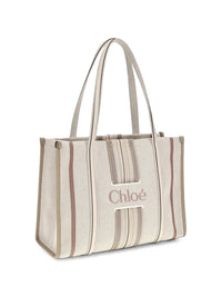 Chloé Women Woody Loop Canvas Tote