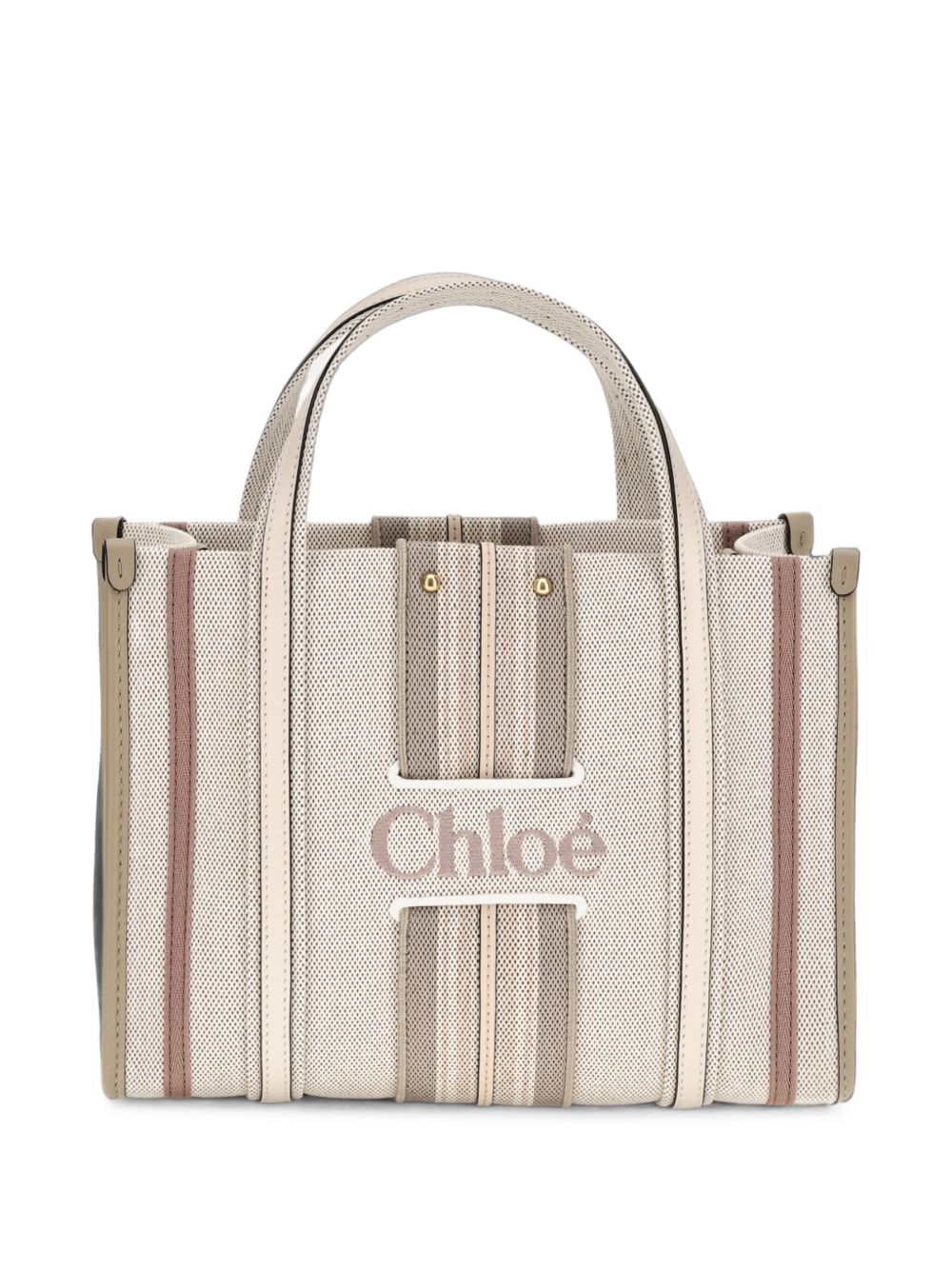 CHLOÉ Chloé Women Woody Loop Small Canvas Tote
