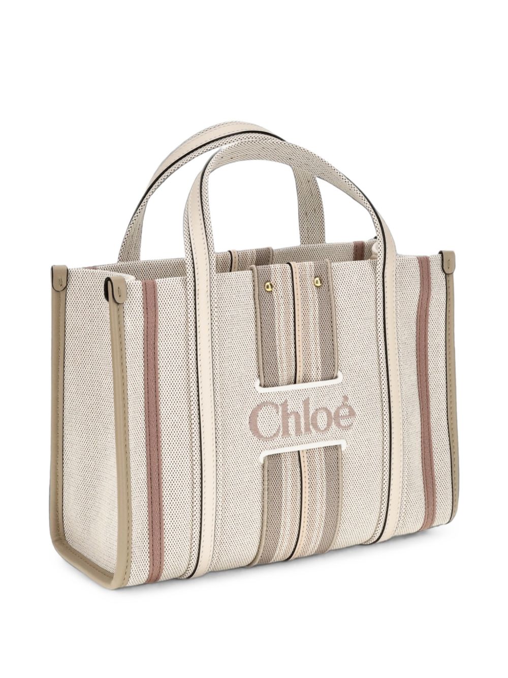 CHLOÉ Chloé Women Woody Loop Small Canvas Tote