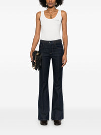 Chloé Women Logo Cotton Tank Top