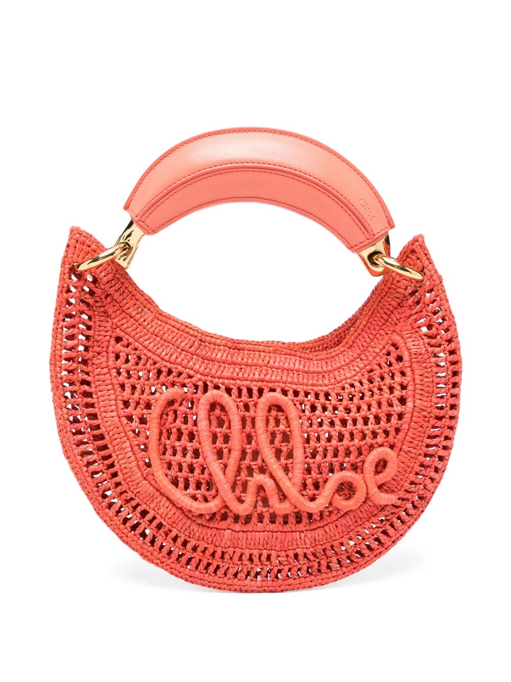 CHLOÉ Chloé Women Summer Banana Rafia Mini Hobo Bag