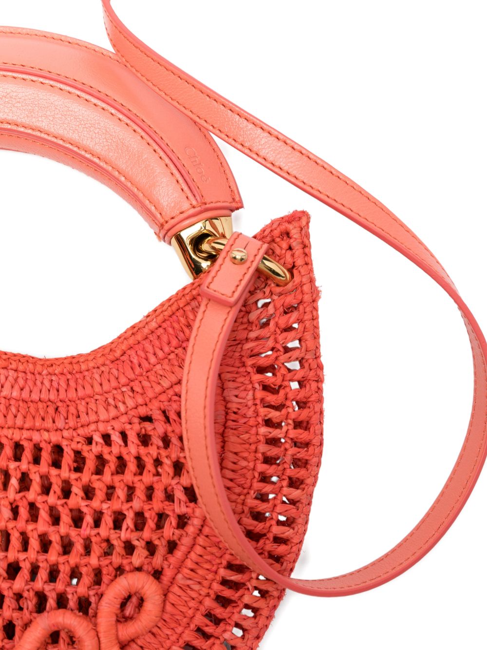 CHLOÉ Chloé Women Summer Banana Rafia Mini Hobo Bag