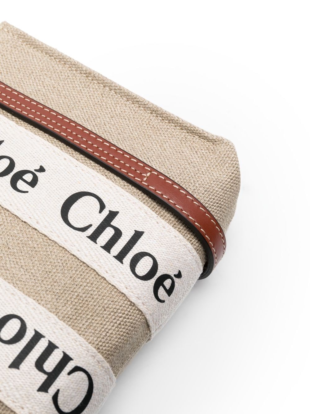 CHLOÉ Chloé Women Woody Mini Linen Tote Bag