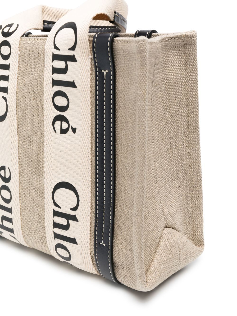 CHLOÉ Chloé Women Woody Small Linen Tote Bag