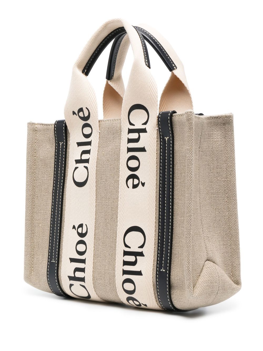CHLOÉ Chloé Women Woody Small Linen Tote Bag