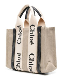 CHLOÉ Chloé Women Woody Small Linen Tote Bag