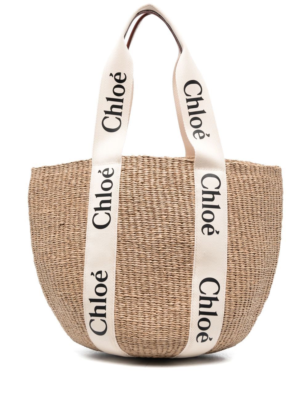 CHLOÉ Chloé Women Woody Large Straw Basket Bag