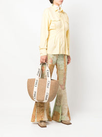 CHLOÉ Chloé Women Woody Large Straw Basket Bag