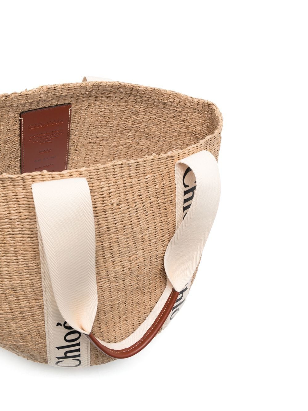 CHLOÉ Chloé Women Woody Large Straw Basket Bag