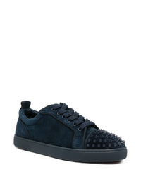 Christian Louboutin Men Louis Jr Spikes Leather Sneakers