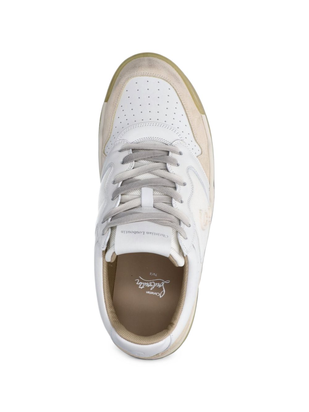 Christian Louboutin Men Basketball 1 Retro Leather Sneakers