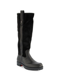 Christian Louboutin Men Slouch Flat Leather Boots