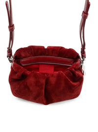 Christian Louboutin Women Eva Mini Suede Leather Crossbody Bag