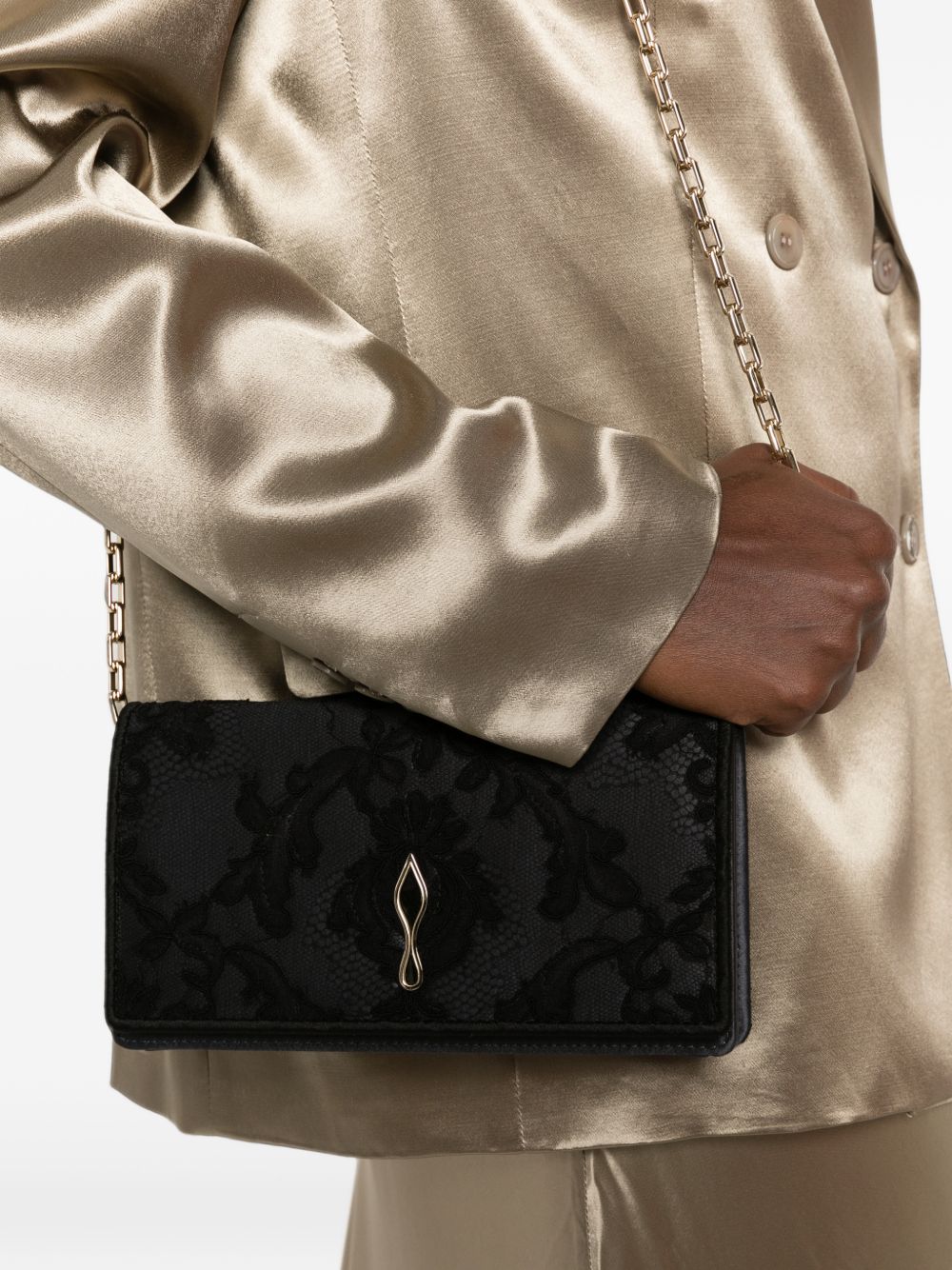 Christian Louboutin Women Bwttina Satin Clutch