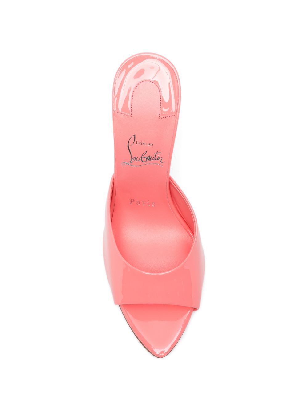 Christian Louboutin ピンク ミュール Christian Louboutin Women Miss Z Patent Leather Mules – Bluefly
