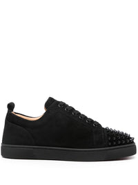 Christian Louboutin Men Louis Junior Spikes Leather Sneakers