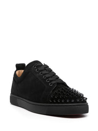 Christian Louboutin Men Louis Junior Spikes Leather Sneakers
