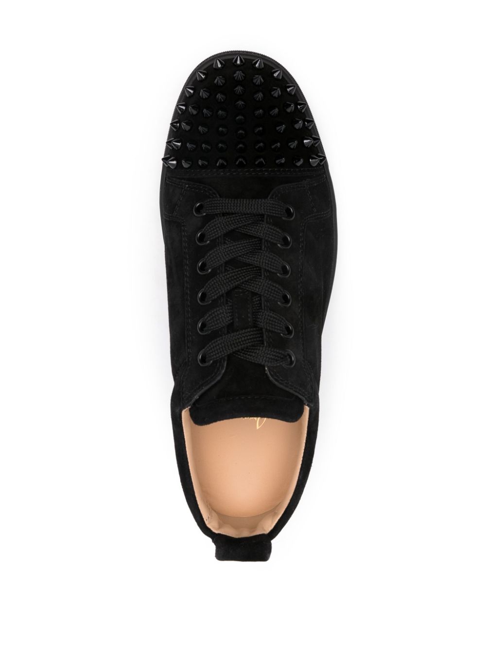 Christian Louboutin Men Louis Junior Spikes Leather Sneakers