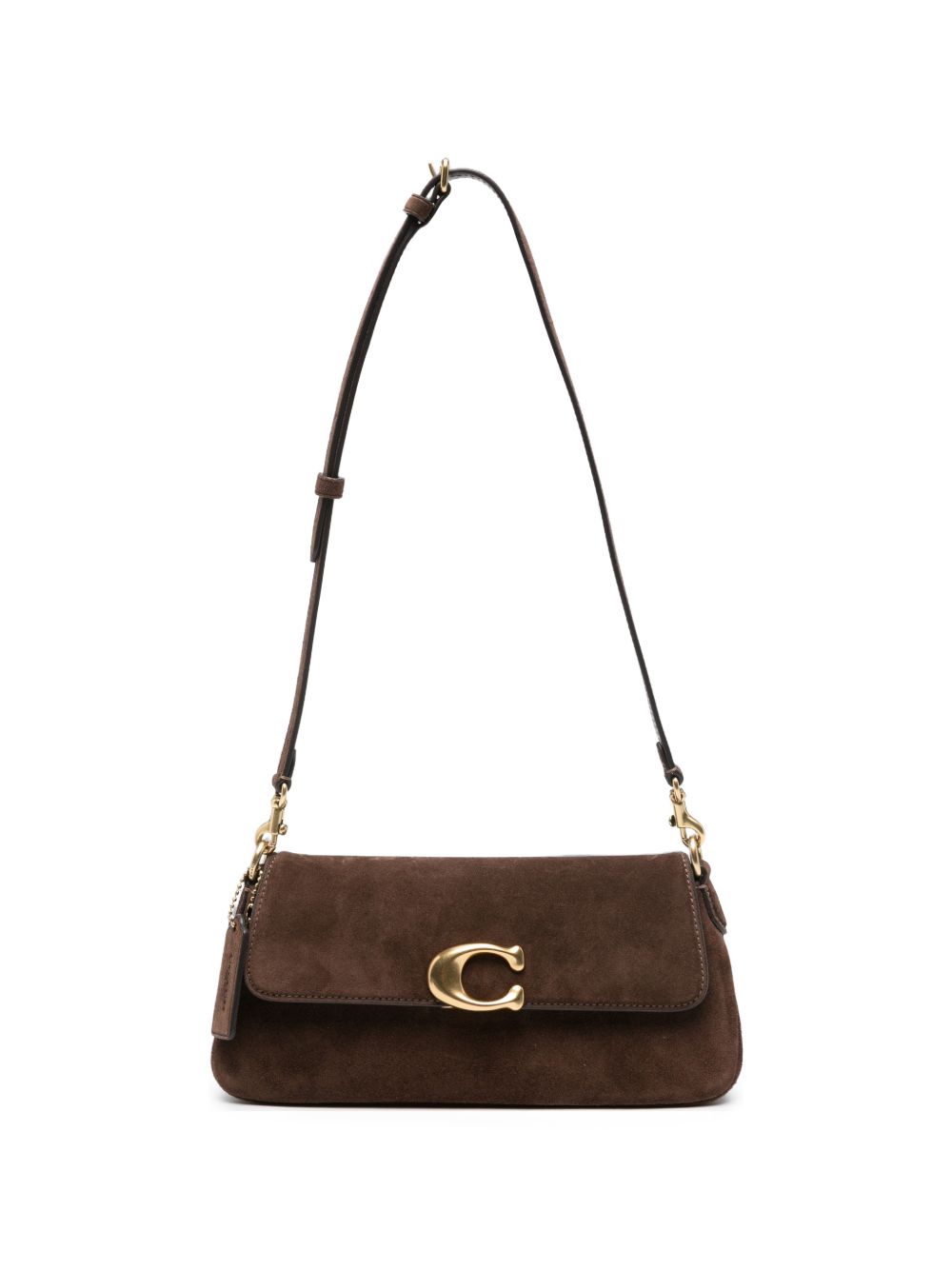 COACH Coach Women Jet Suede Leather Shoulder Bag