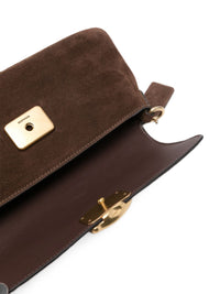 COACH Coach Women Jet Suede Leather Shoulder Bag