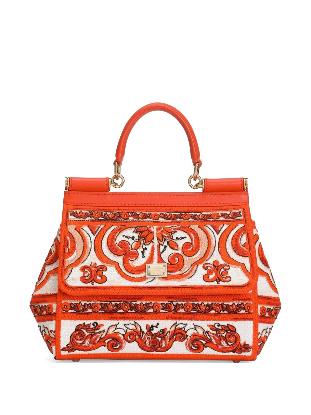 Dolce & Gabbana Women Sicily Maiolica Print Handbag