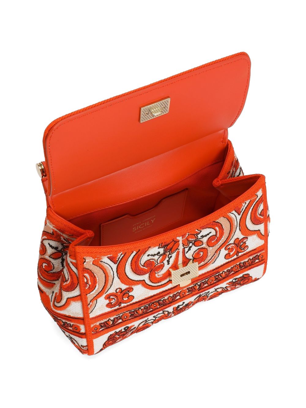 Dolce & Gabbana Women Sicily Maiolica Print Handbag