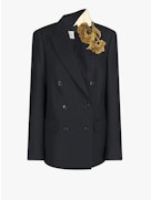 Dries Van Noten Dries Van Noten Women Embroidered Double Breasted Blazer