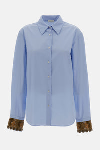 Dries Van Noten Dries Van Noten Women Embroidered Cotton-Poplin Shirt