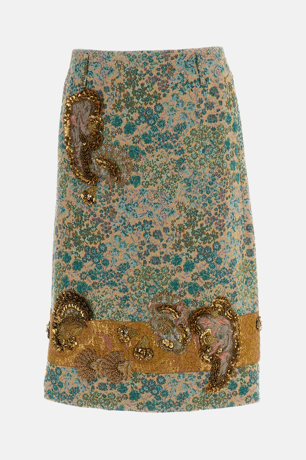 Dries Van Noten Women Floral Jacquard Midi Pencil Skirt
