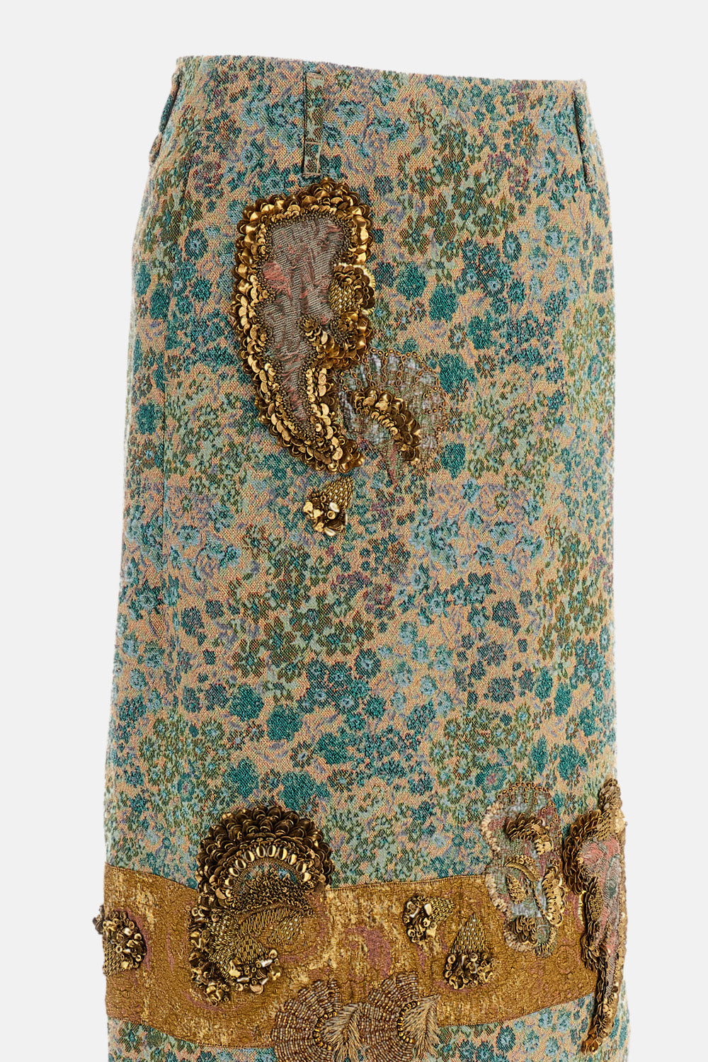 Dries Van Noten Women Floral Jacquard Midi Pencil Skirt