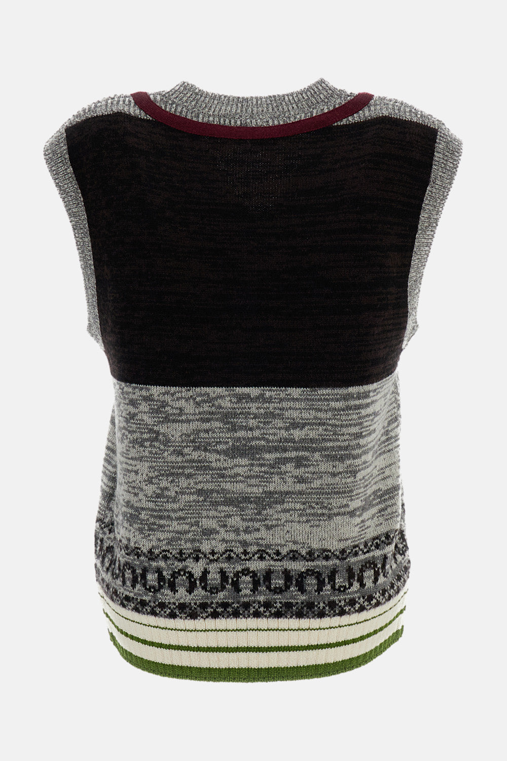 Dries Van Noten Dries Van Noten Women V Neck Jacquard Knit Top