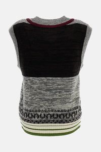 Dries Van Noten Dries Van Noten Women V Neck Jacquard Knit Top