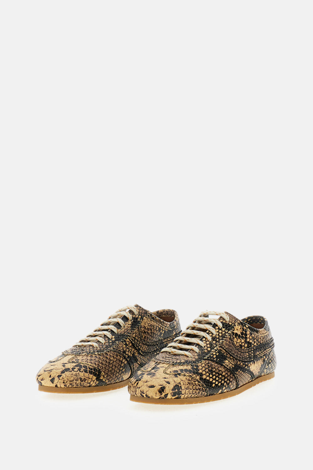 Dries Van Noten Women Snake Print Sneakers