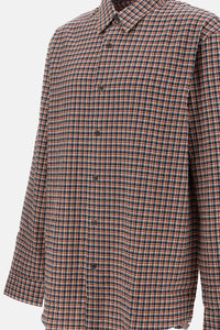 Dries Van Noten Men Caper Checked Cotton Shirt