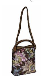 Dries Van Noten Women Compact Shoulder Bag With Embroidered Bead And Sequin Floral Motifs