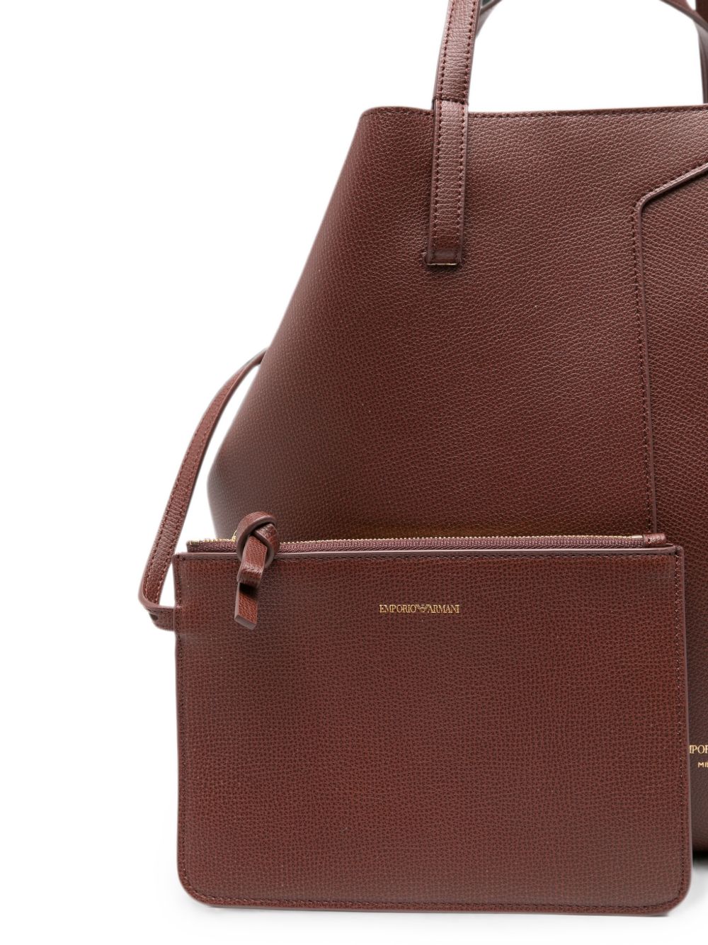 Emporio Armani Women Medium Leather Tote Bag