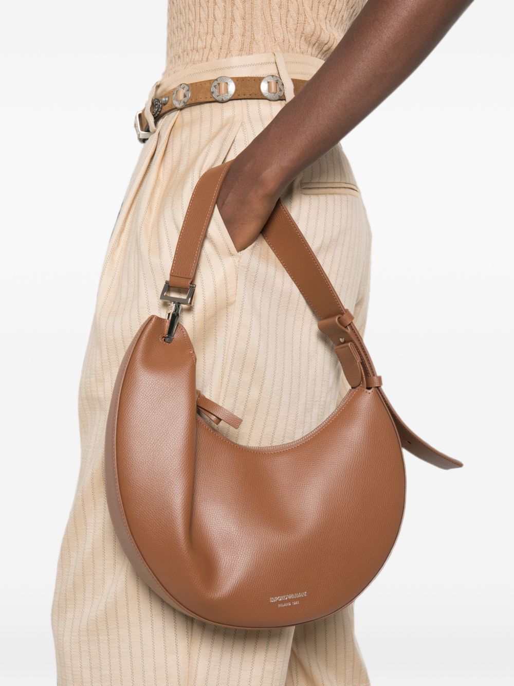 Emporio Armani Women Medium Leather Hobo Bag