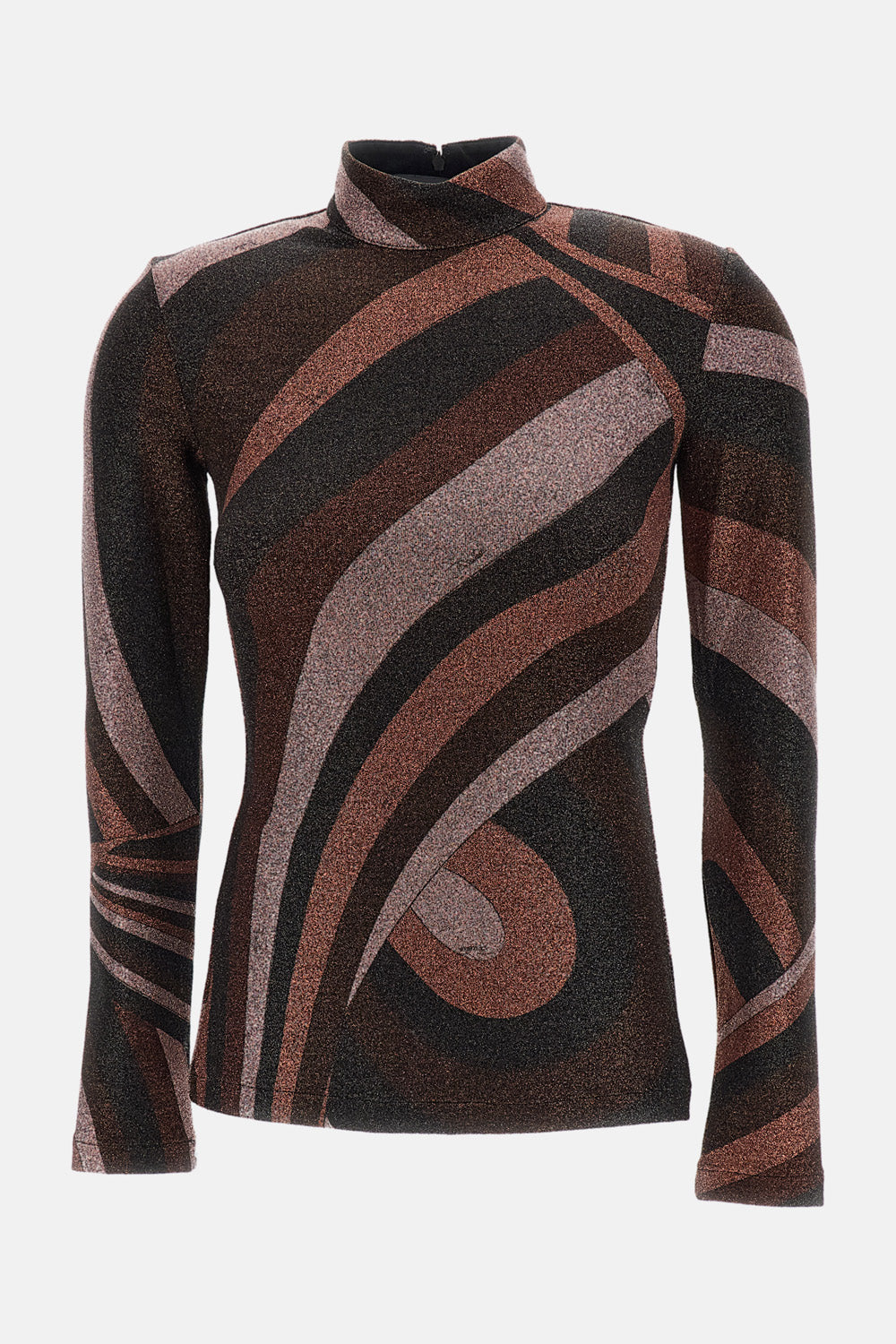 Emilio Pucci Women High-Neck Lurex Jersey Top