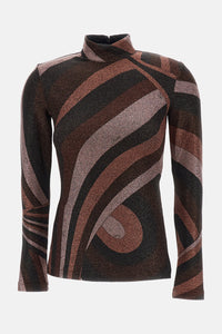 Emilio Pucci Women High-Neck Lurex Jersey Top