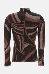 Emilio Pucci Women High-Neck Lurex Jersey Top