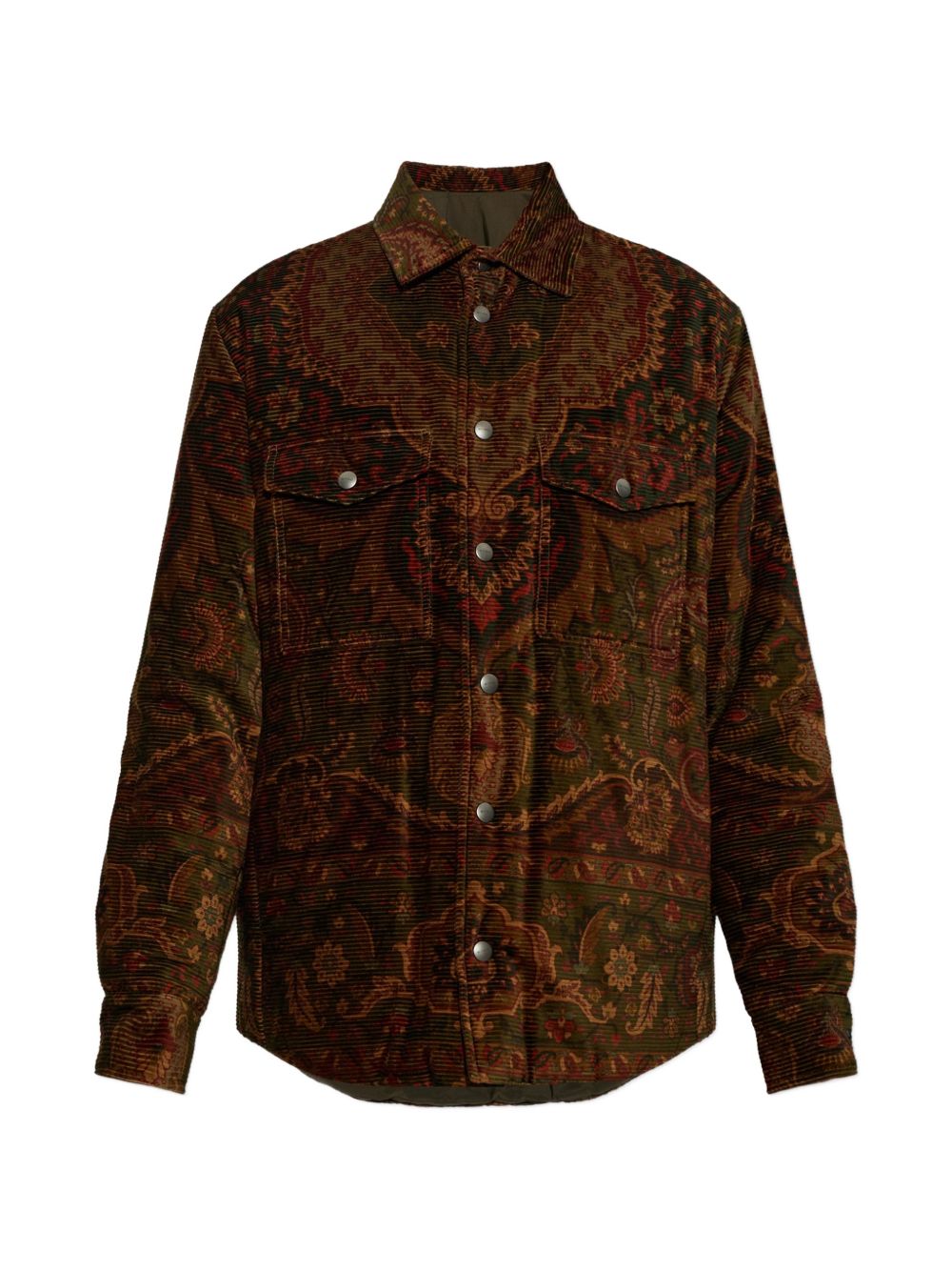 Etro Men Printed Cotton Overshirt