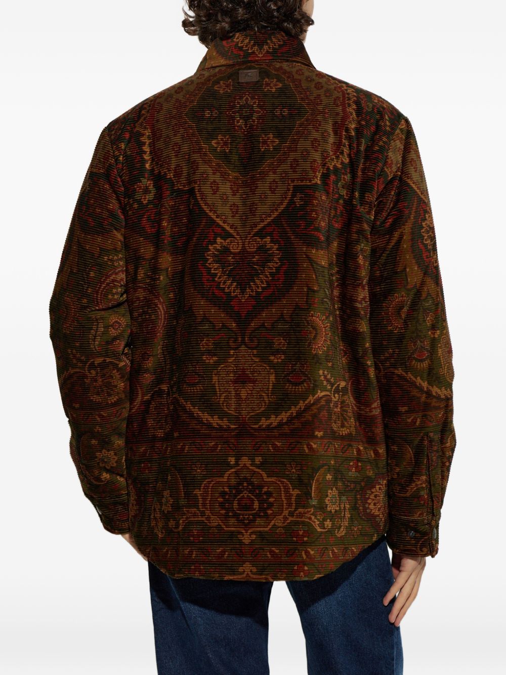 Etro Men Printed Cotton Overshirt