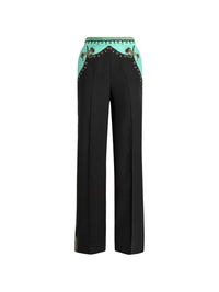 ETRO Etro Women Printed Silk Trousers