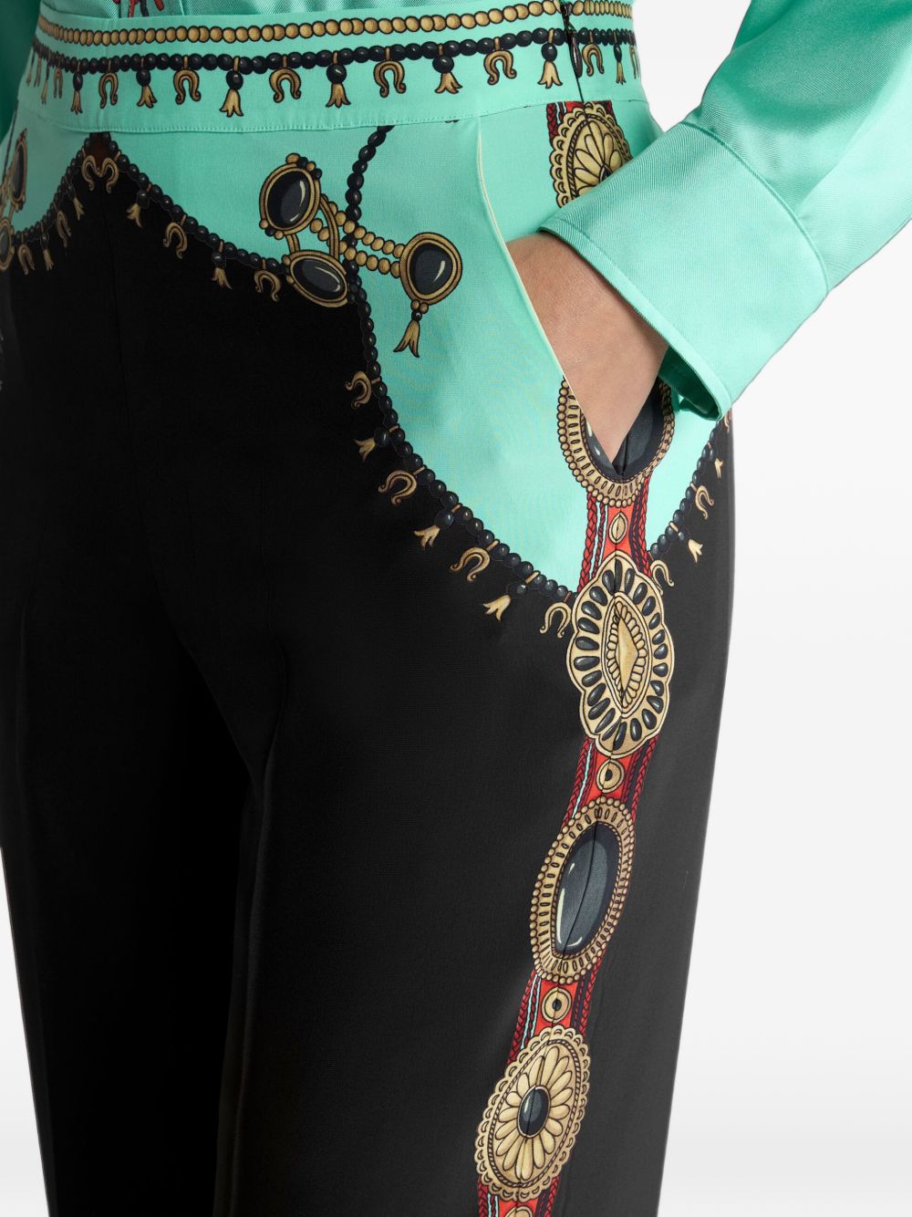 ETRO Etro Women Printed Silk Trousers